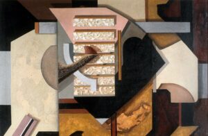 "Cockpit", olja på duk, 1994, 95 x 62 cm. Inköpt av Statens konstråd, 1994