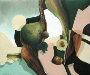 "Filuren", olja på duk, 1993, 34 x 42 cm