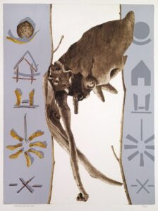 "Genombrott", färgetsning, serigrafi, 1990, 53 x 41 cm, upplaga: 37 ex.