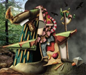 "Lägerplats", digigrafi, 1997, 13 x 15 cm