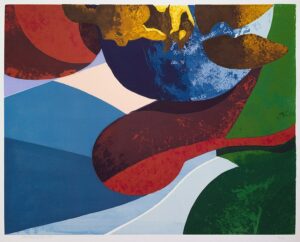 "Röd Komet", serigrafi, 1991, 40 x 50 cm, upplaga: 20 ex