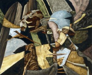 "Split Vision", akvarell & färgpenna, 1993, 28 x 35 cm