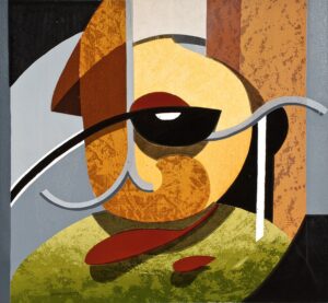 "Svart rörelse", serigrafi, 1992, 38 x 41 cm, upplaga: 20 ex.