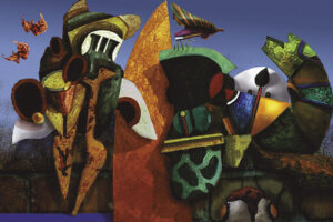 "Bevingad", digigrafi, 1997, 9,9 x 15, 50 ex, 1997, © Jan Peter Dahlqvist, 2024