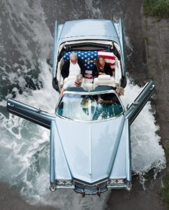 "Cadillac Splash", fotografi, © Jan Peter Dahlqvist, 2024