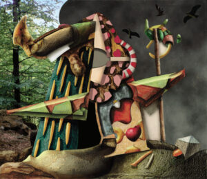 "Lägerplats", digigrafi, 13 x 15, 1997, 50 ex. © Jan Peter Dahlqvist, 2024