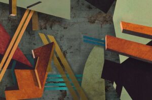 "Rumsligheter I", digigrafi. 34,5 x 52,5 cm, 2018. Upplaga: 120 ex.