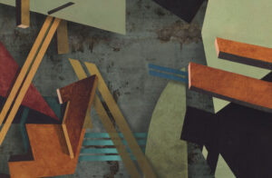 "Rumsligheter I", digigrafi; 52,5 x 34,5 cm, 2018. © Jan Peter Dahlqvist, 2024