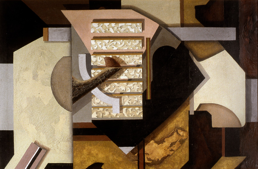 "Cockpit", olja på duk, 95 x 62 cm ca. 1994