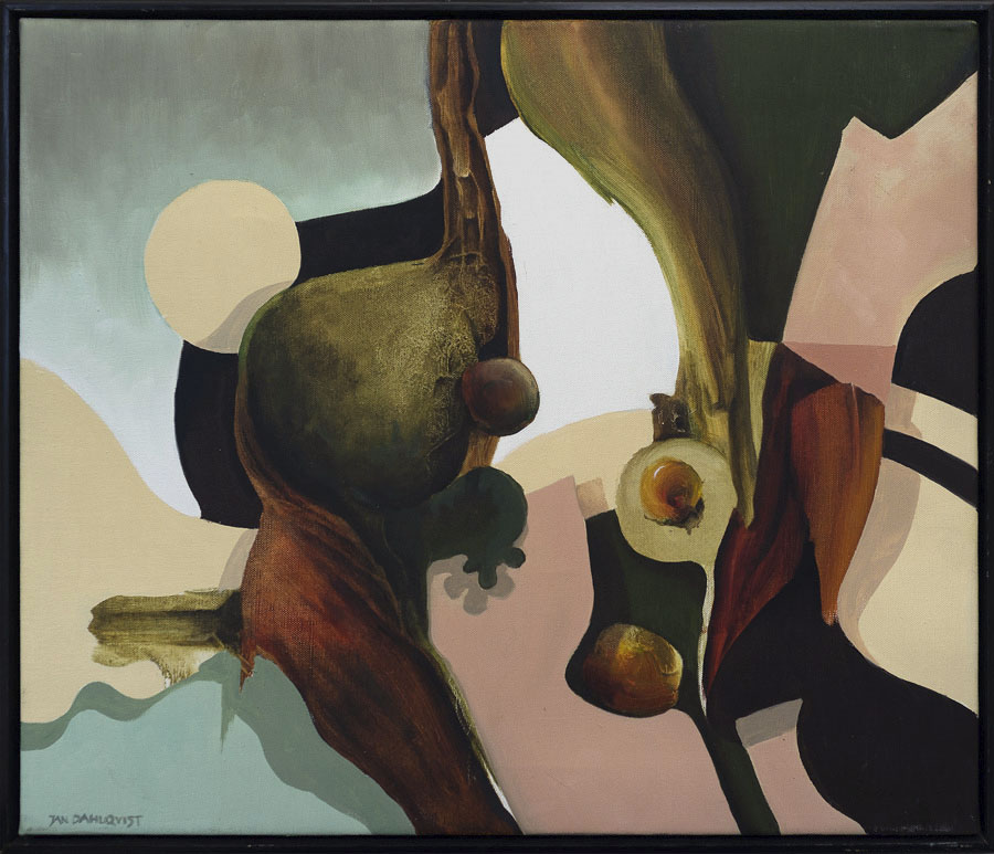 ”En figur", olja på duk, 46 x 64 cm, 1993