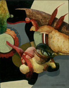 ”För syns skull” profan ikonmålning, 2003, 18 x 12 cm ca. Akvarell, gouache, färgpenna, vax på kritgrunderad plywood