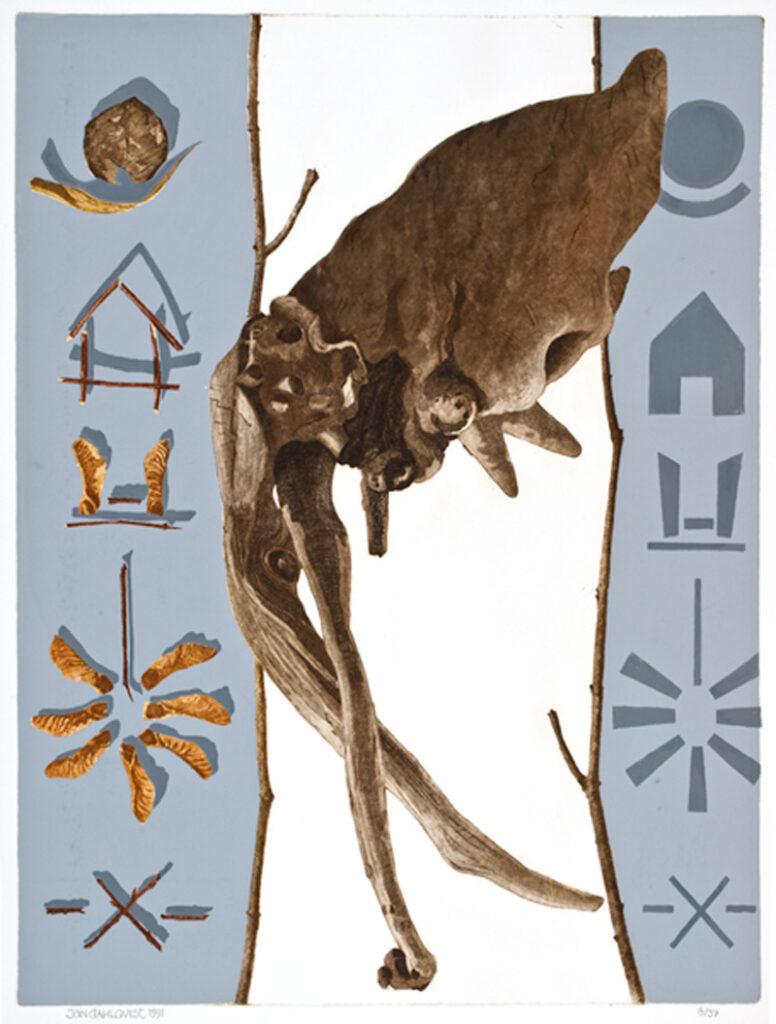 "Genombrott", färgetsning, 1991, 53 x 41 cm, Upplaga: 37 ex