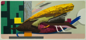 "Gränsöverskridande", serigrafi, 1995, 26,3 x 59 cm, upplaga: 27 ex.