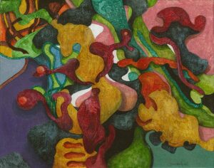 "Dansrytmer", profan ikon, 14 x 18 cm, 2011