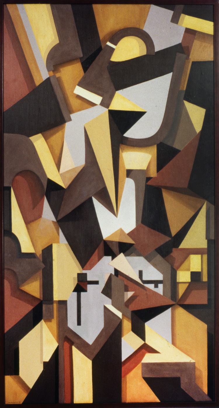 Inriktning, olja på duk, 120 x 80 cm, 1995.