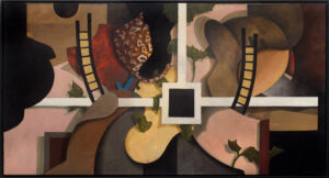 "Jakobs stegar", olja på duk, 1997, 150 x 80 cm.
