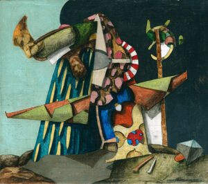 "Lägerplats", profan ikon, 13 x 15 cm, 1997