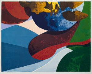 ”Röd Komet”, serigrafi, 1991, 40 x 50 cm, 20 ex.